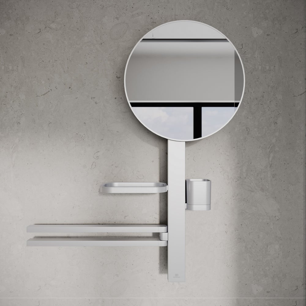 Ideal Standard Alu+ Silver Beauty Bar Medium, Mirror 320mm - BD588SI