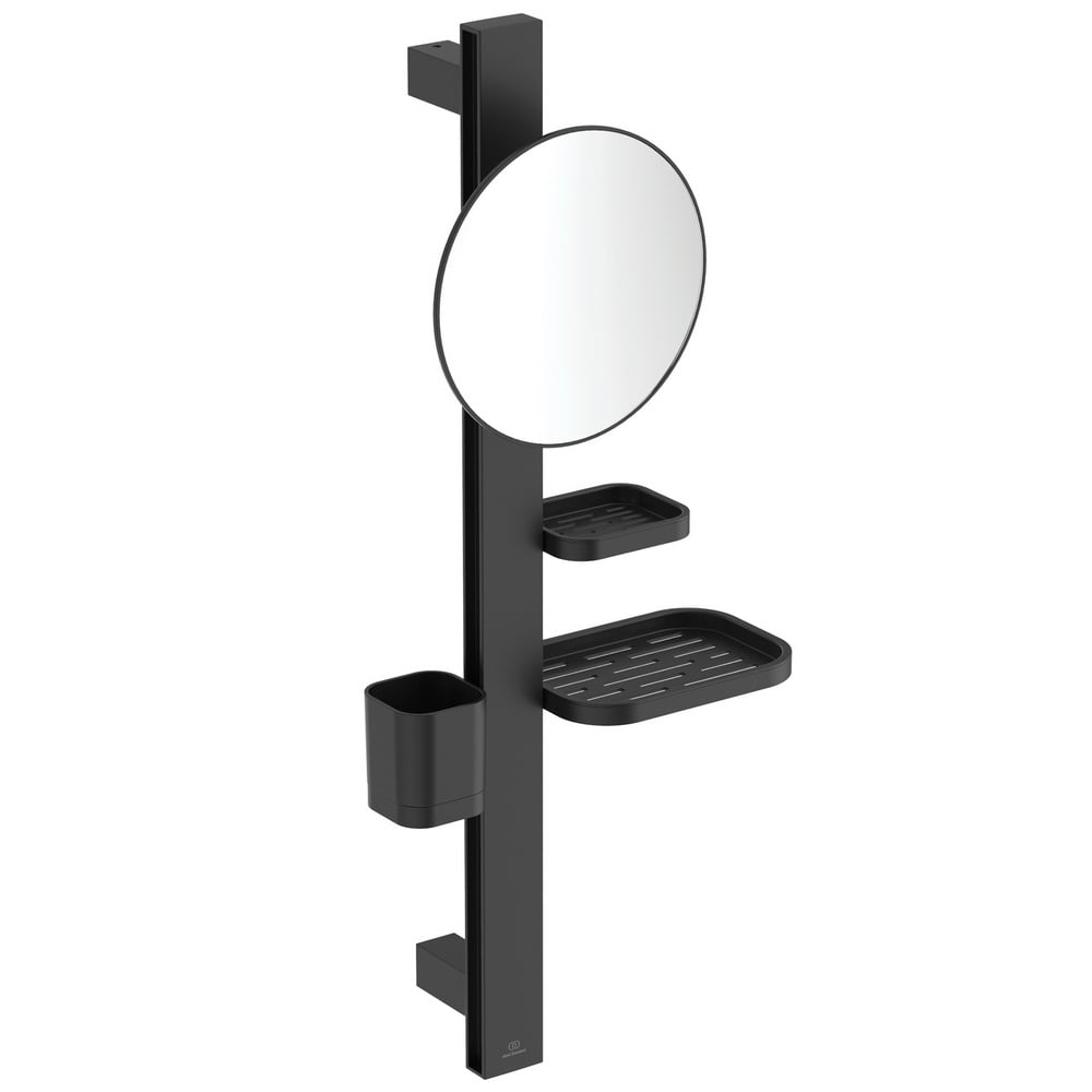 Ideal Standard Alu+ Silk Black Beauty Bar Small, Mirror 200mm - BD589XG