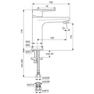 ideal-standard-cerafine-coated-brass-silk-black-o-single-lever-basin-mixer-tap---bc724xg-