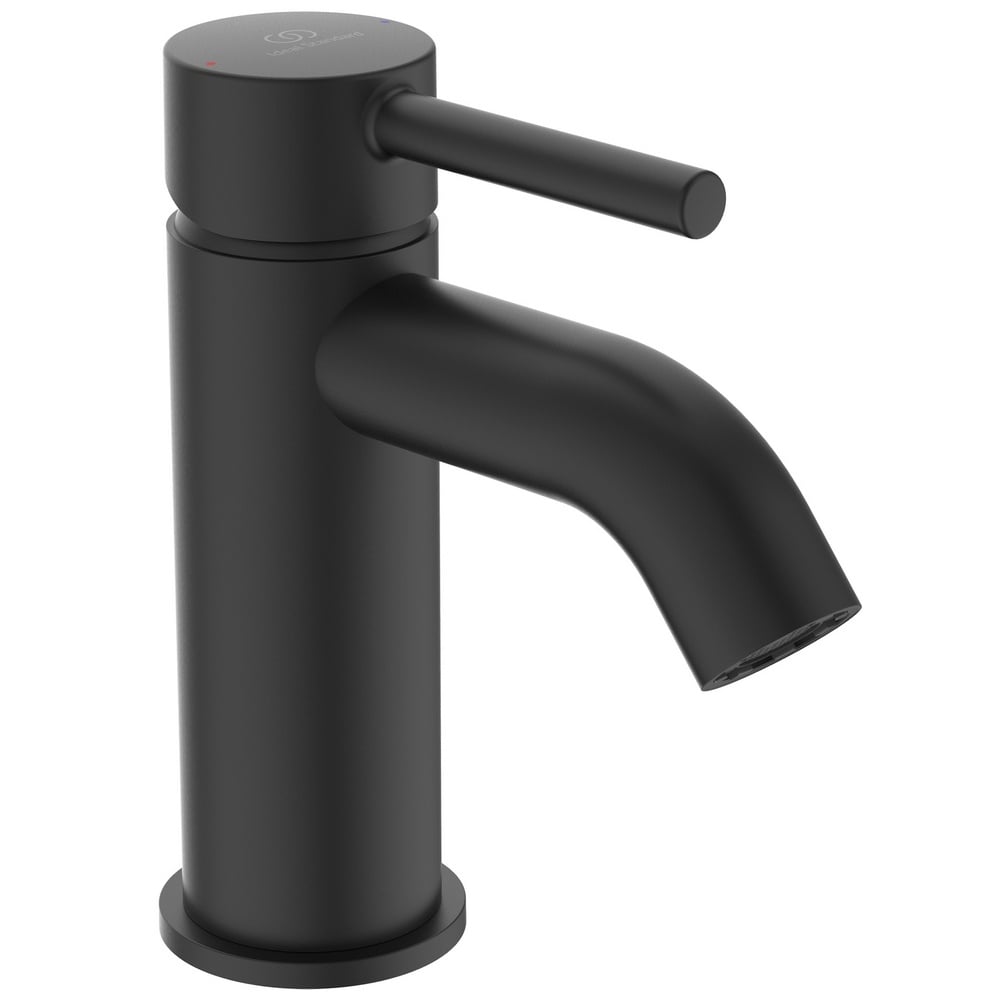 Ideal Standard Ceraline Silk Black Single Lever Basin Mixer Tap - BD136XG