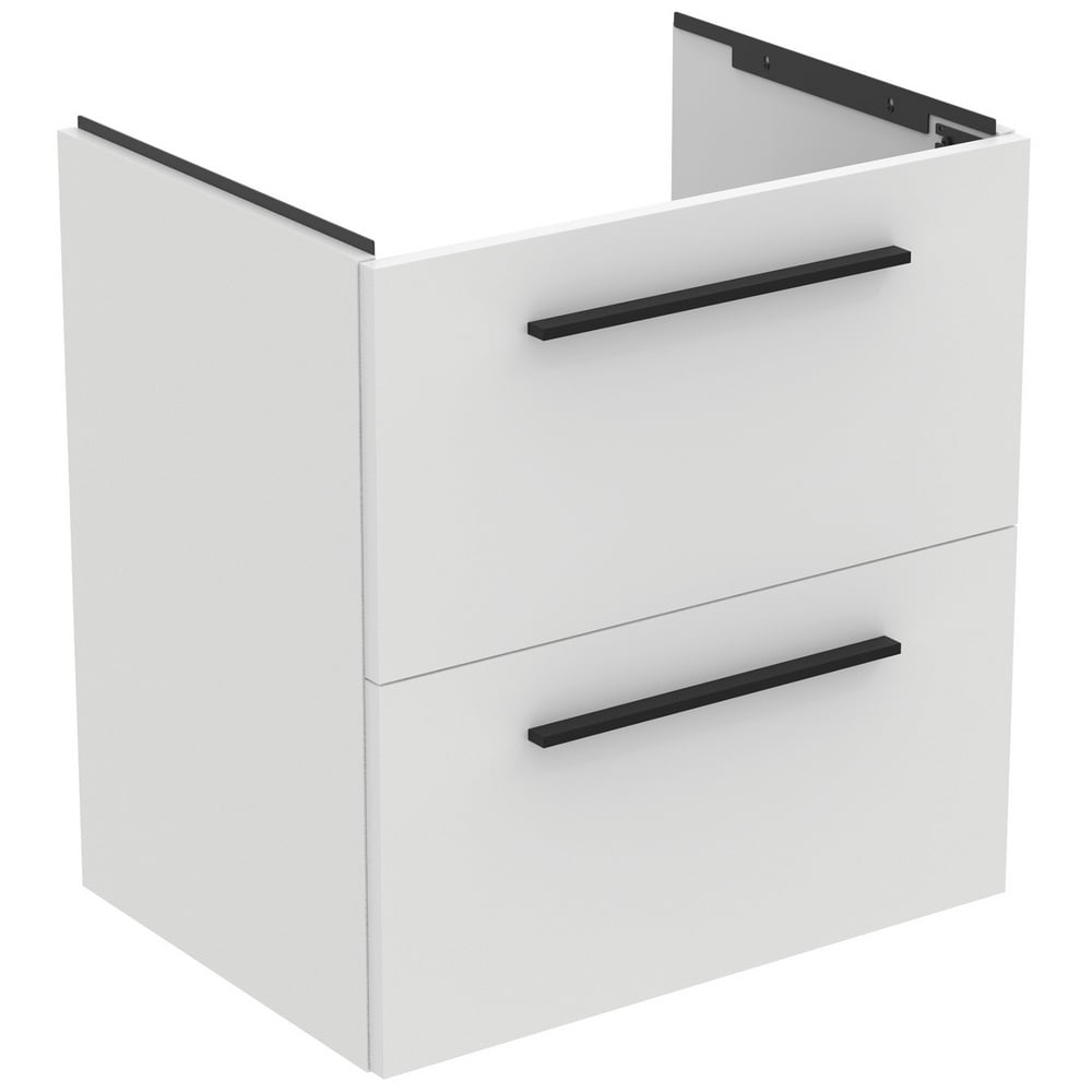 Ideal Standard i.life A Matt White 60cm Wall Hung Vanity Unit With 2 Drawers - T5255DU