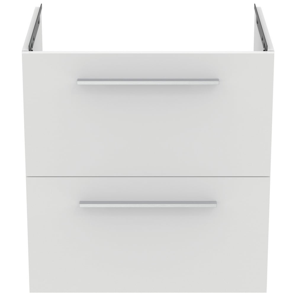 Ideal Standard i.life A Matt White 60cm Wall Hung Vanity Unit With 2 Drawers - T5255DU