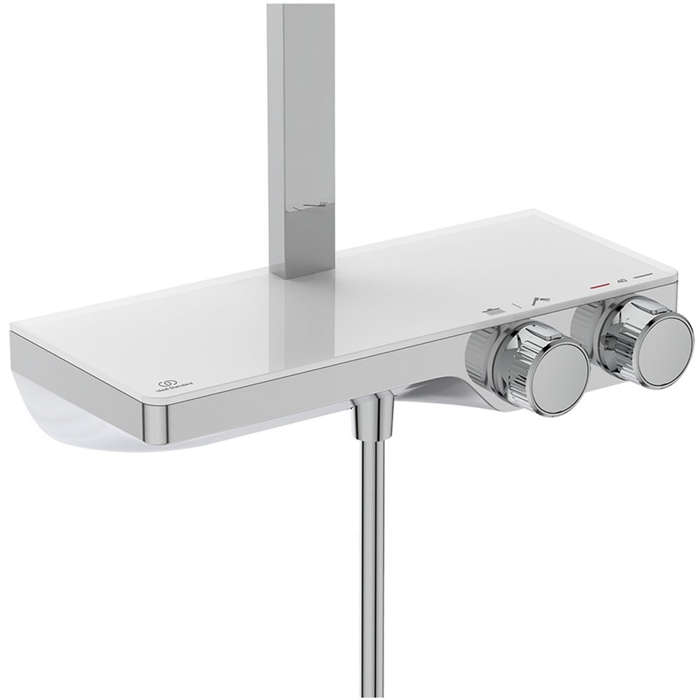 Ideal Standard Ceratherm S200 Chrome Exposed Thermostatic Shelf Shower System - A7332AA
