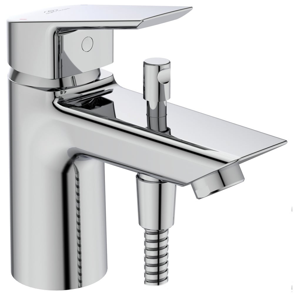 Ideal Standard Tesi Chrome Single Lever Bath Shower Mixer With Shower Set - B1957AA
