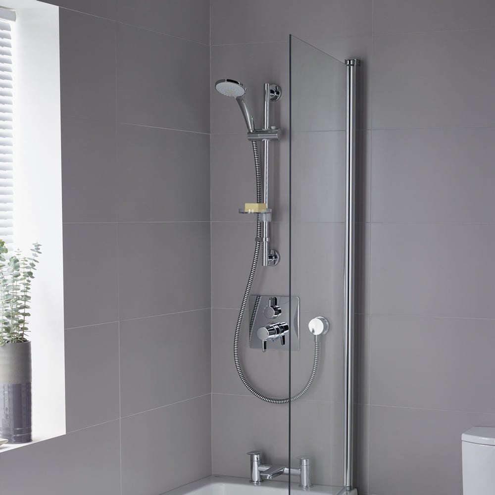 Ideal Standard Idealrain Chrome M3 Hand Shower Kit With Rail Kit 600mm - B9416AA