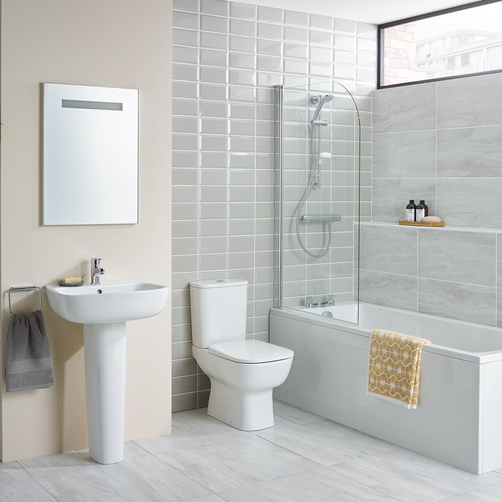 Ideal Standard Idealrain Chrome M3 Hand Shower Kit With Rail Kit 600mm - B9416AA