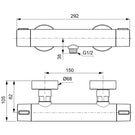 ideal-standard-ceratherm-alu-silver-exposed-thermostatic-shower-mixer-valve---bd578si-
