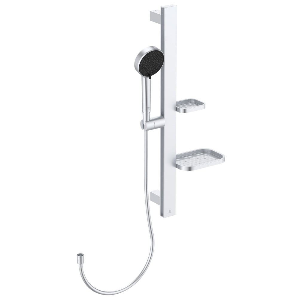 Ideal Standard Idealrain Alu+ Silver Shower Set 600mm With Handspray - BD586SI