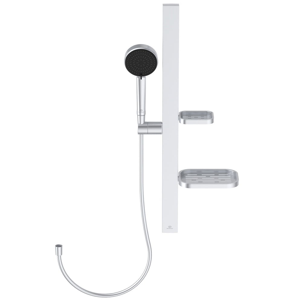Ideal Standard Idealrain Alu+ Silver Shower Set 600mm With Handspray - BD586SI