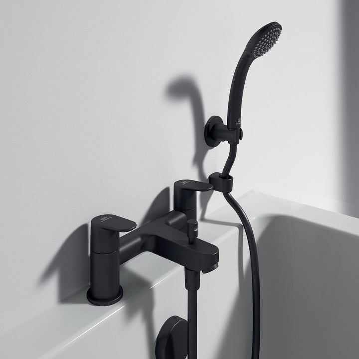 ideal-standard-cerafine-silk-black-o-dual-control-bath-shower-mixer-with-shower-set---bc708xg-