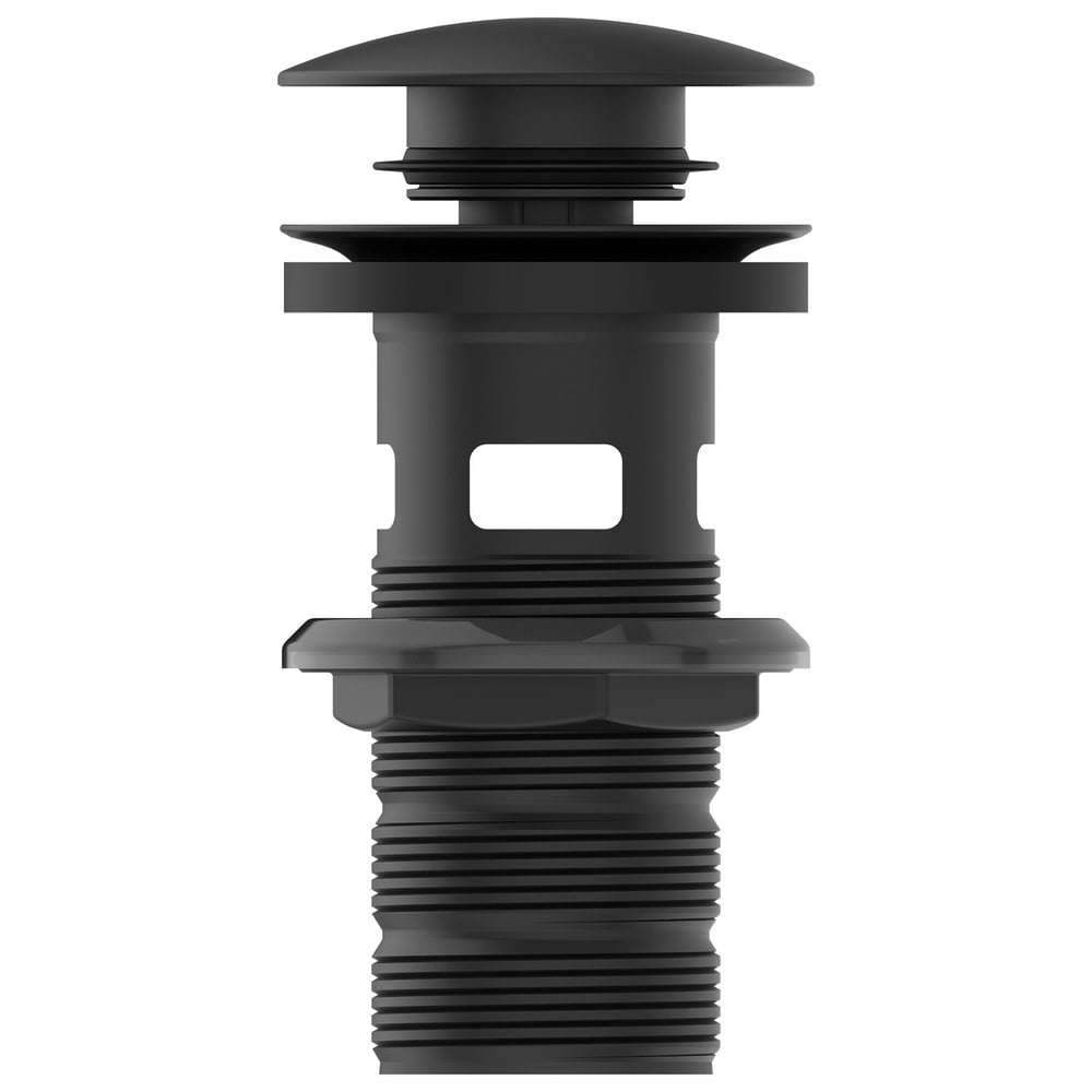 Ideal Standard Silk Black 1 1/4" Slotted Basin Clicker Waste - E1482XG