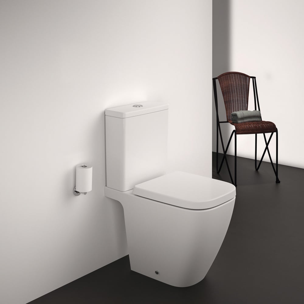 Ideal Standard i.life S White Compact Close Coupled WC Bowl With Rimls+ Technology - T519801