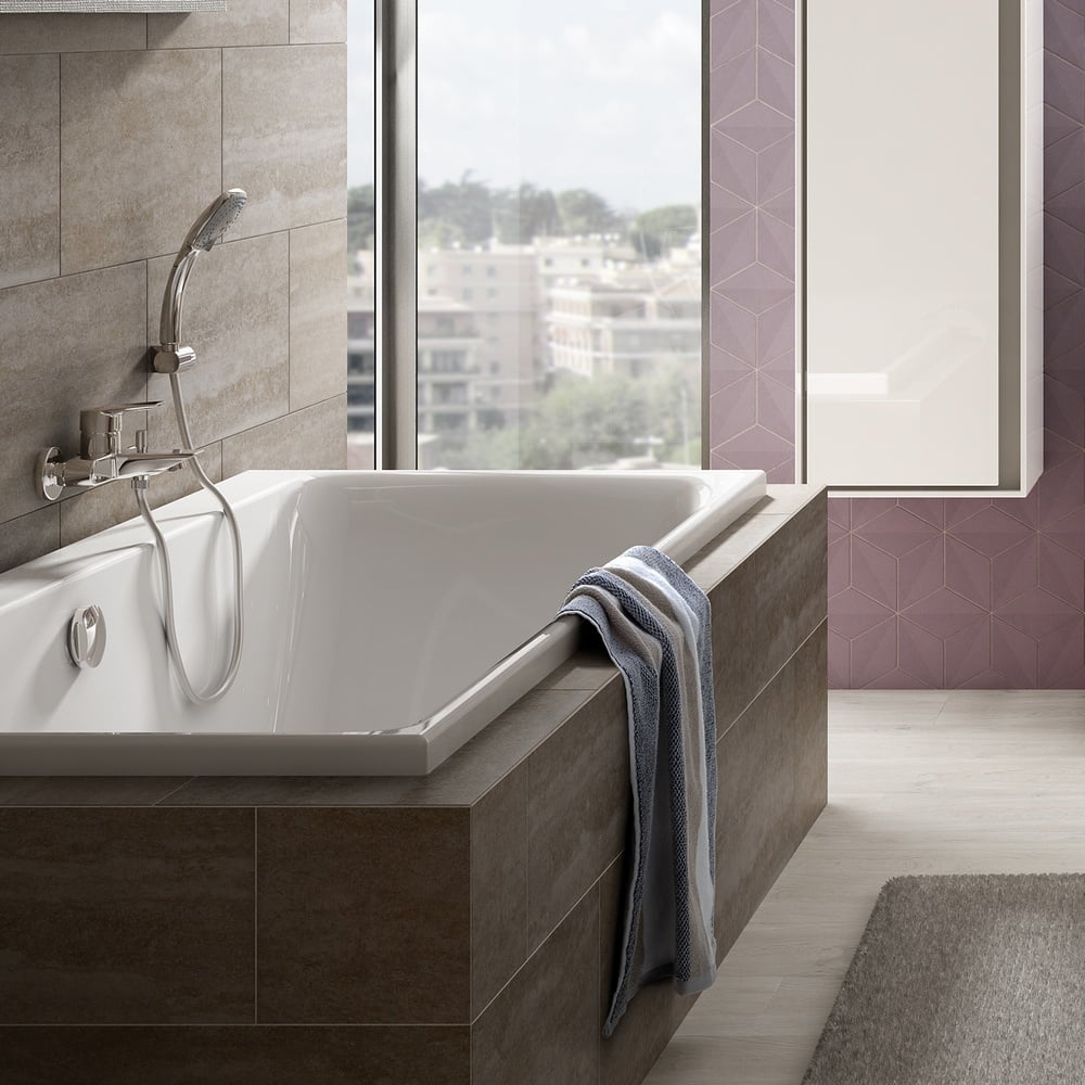 Ideal Standard Tesi Chrome Single Lever Exposed Bath Shower Mixer - A6583AA