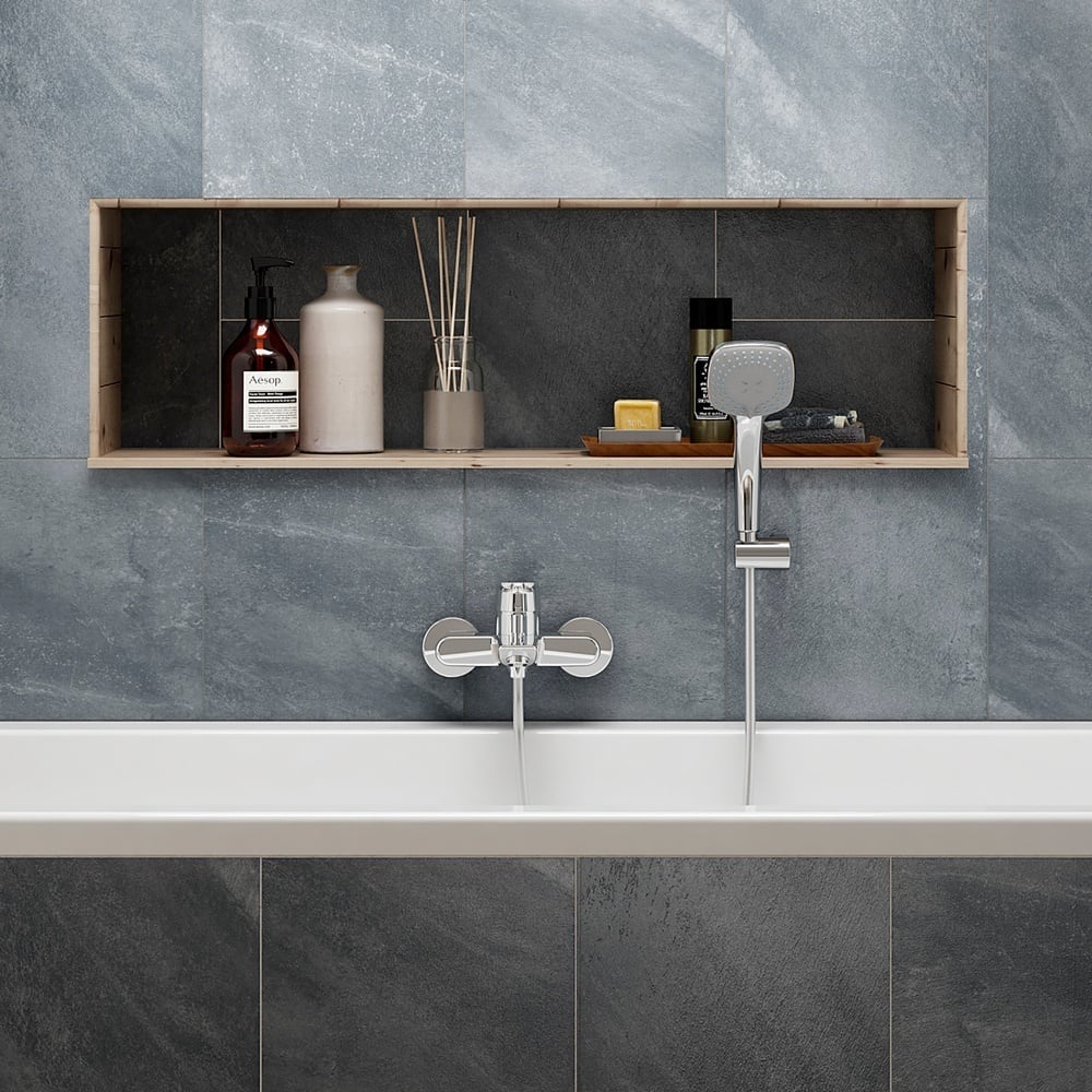 Ideal Standard Tesi Chrome Single Lever Exposed Bath Shower Mixer - A6583AA