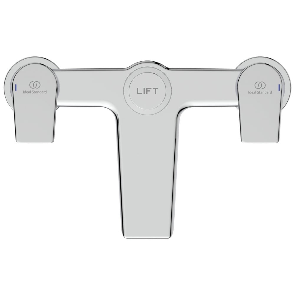Ideal Standard Tesi Chrome Dual Control Bath Shower Mixer With Shower Set - A6591AA