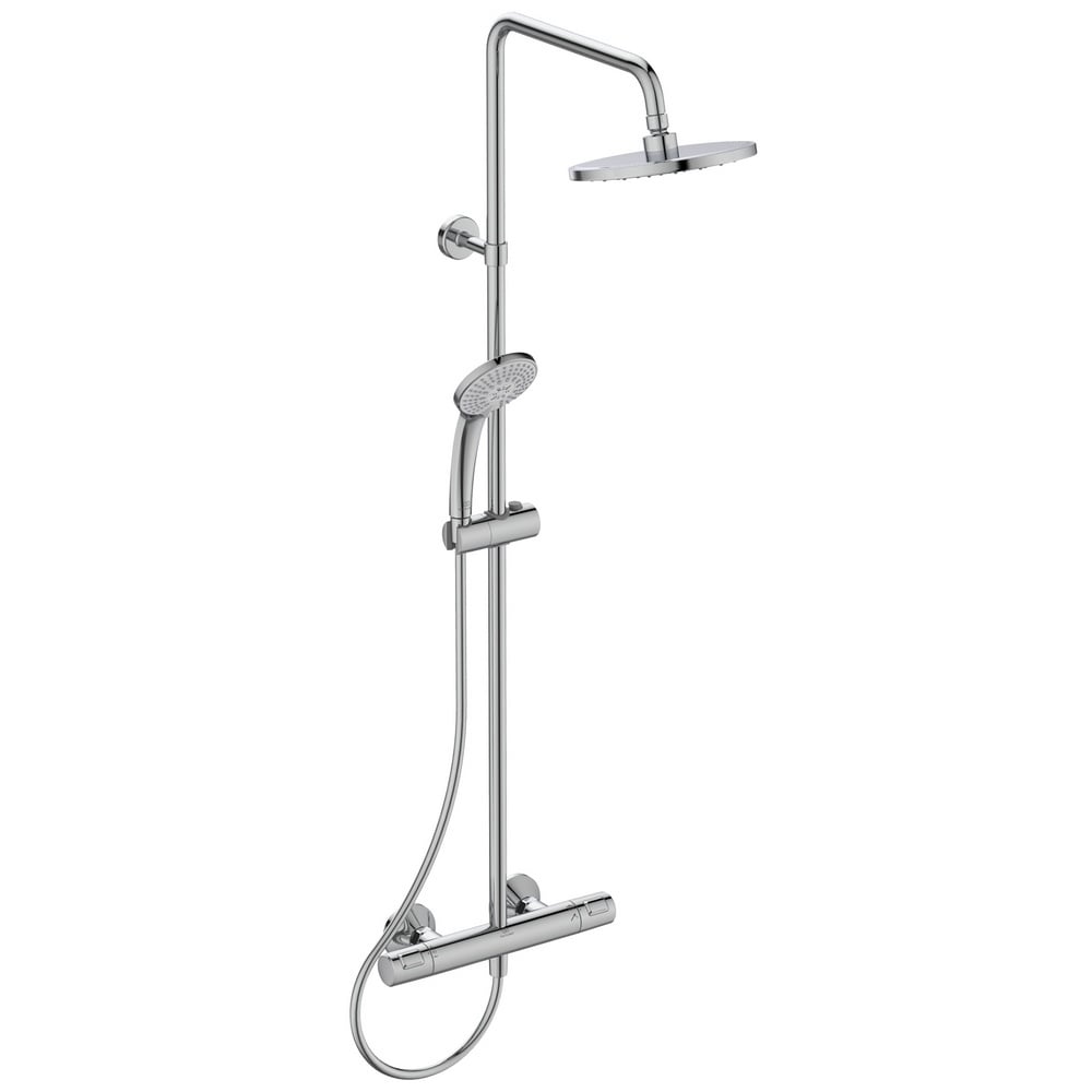 Ideal Standard Ceratherm T25 Chrome Exposed Thermostatic Shower System - A7209AA