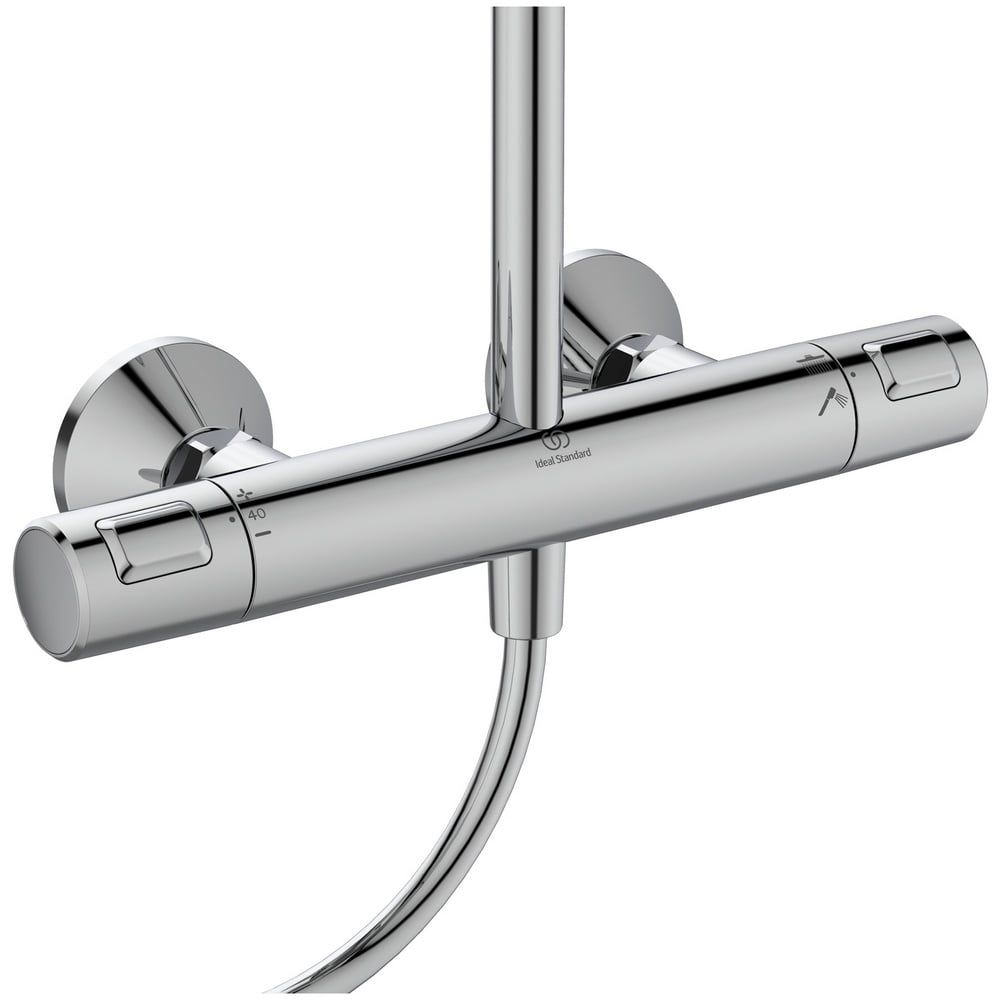 Ideal Standard Ceratherm T25 Chrome Exposed Thermostatic Shower System - A7209AA
