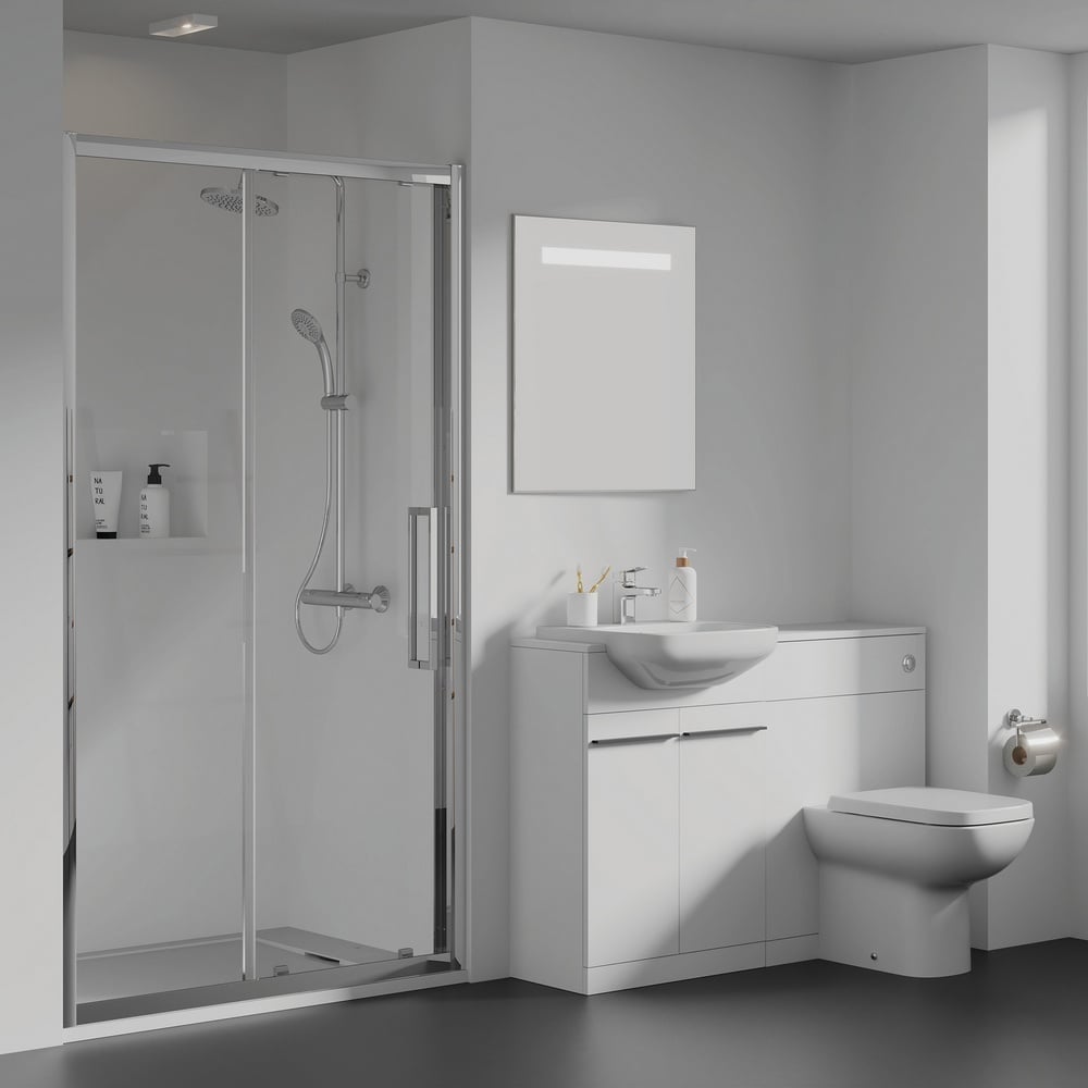 Ideal Standard Ceratherm T25 Chrome Exposed Thermostatic Shower System - A7209AA