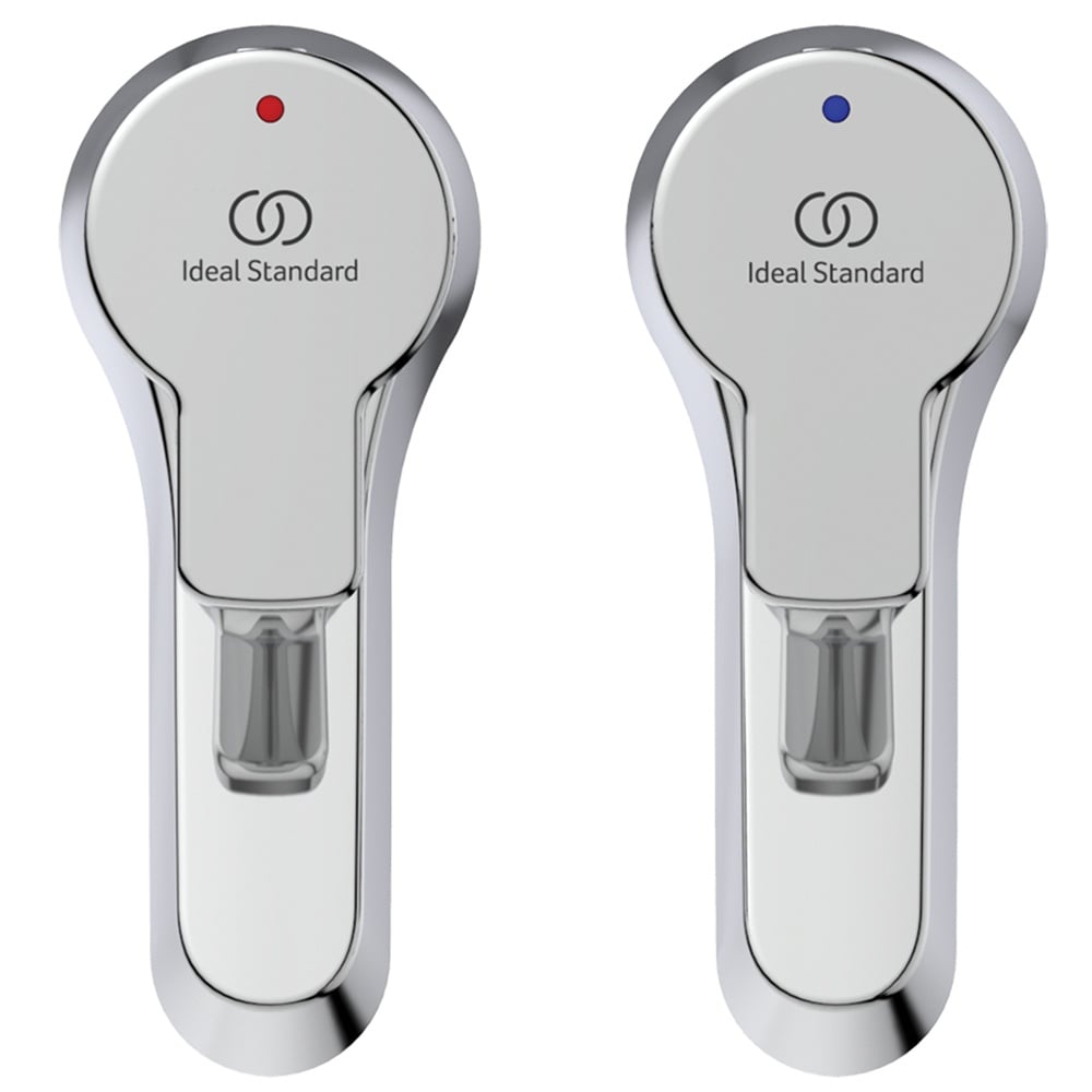 Ideal Standard Calista Chrome Basin Pillar Taps 1/2" (Pair) - B1146AA