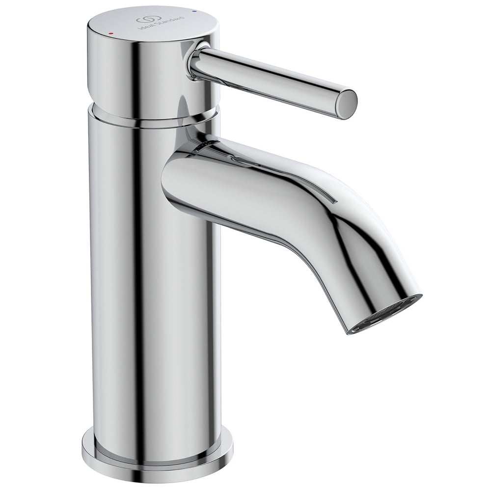Ideal Standard Ceraline Chrome Single Lever Basin Mixer Tap With Clicker Waste - BC186AA