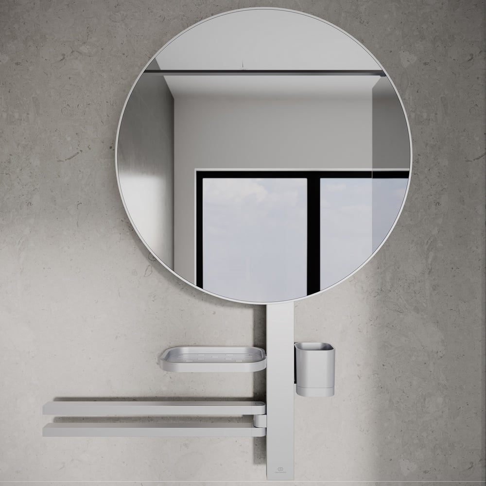 Ideal Standard Alu+ Silver Beauty Bar Large, Mirror 500mm - BD587SI