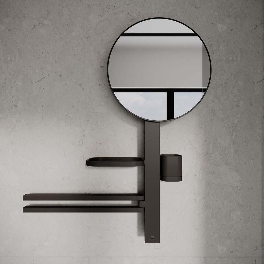 Ideal Standard Alu+ Silk Black Beauty Bar Medium, Mirror 320mm - BD588XG