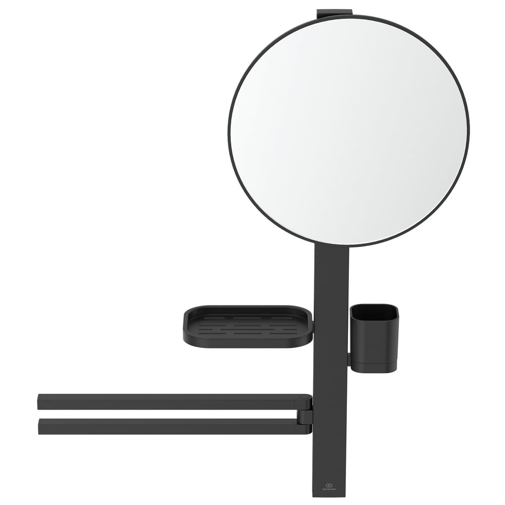 Ideal Standard Alu+ Silk Black Beauty Bar Medium, Mirror 320mm - BD588XG