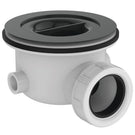 Toilet pan connector pipe with rubber seals