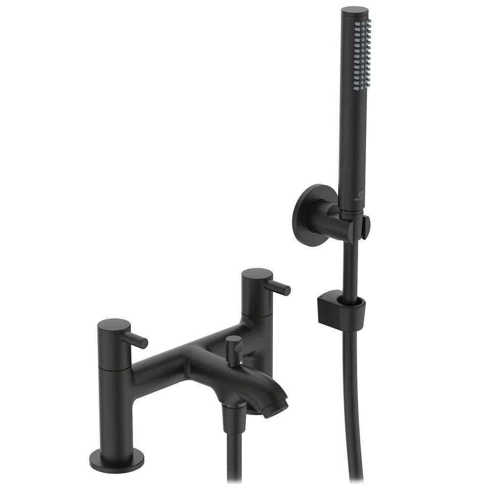 Ideal Standard Ceraline Silk Black Dual Control Bath Shower Mixer - BC189XG