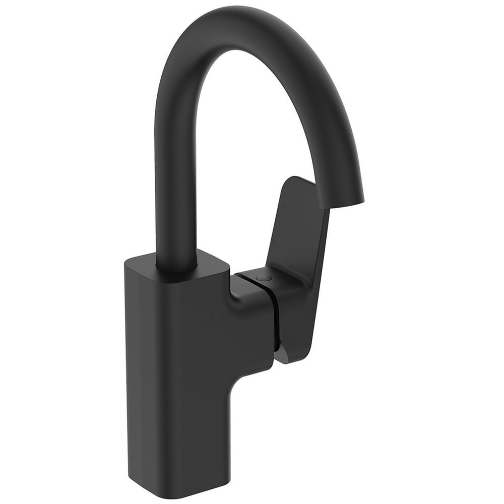 Ideal Standard Ceraplan Silk Black Single Lever High Spout Basin Mixer Tap - BD245XG