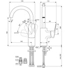 ideal-standard-ceraplan-silk-black-single-lever-high-spout-basin-mixer-tap---bd245xg-