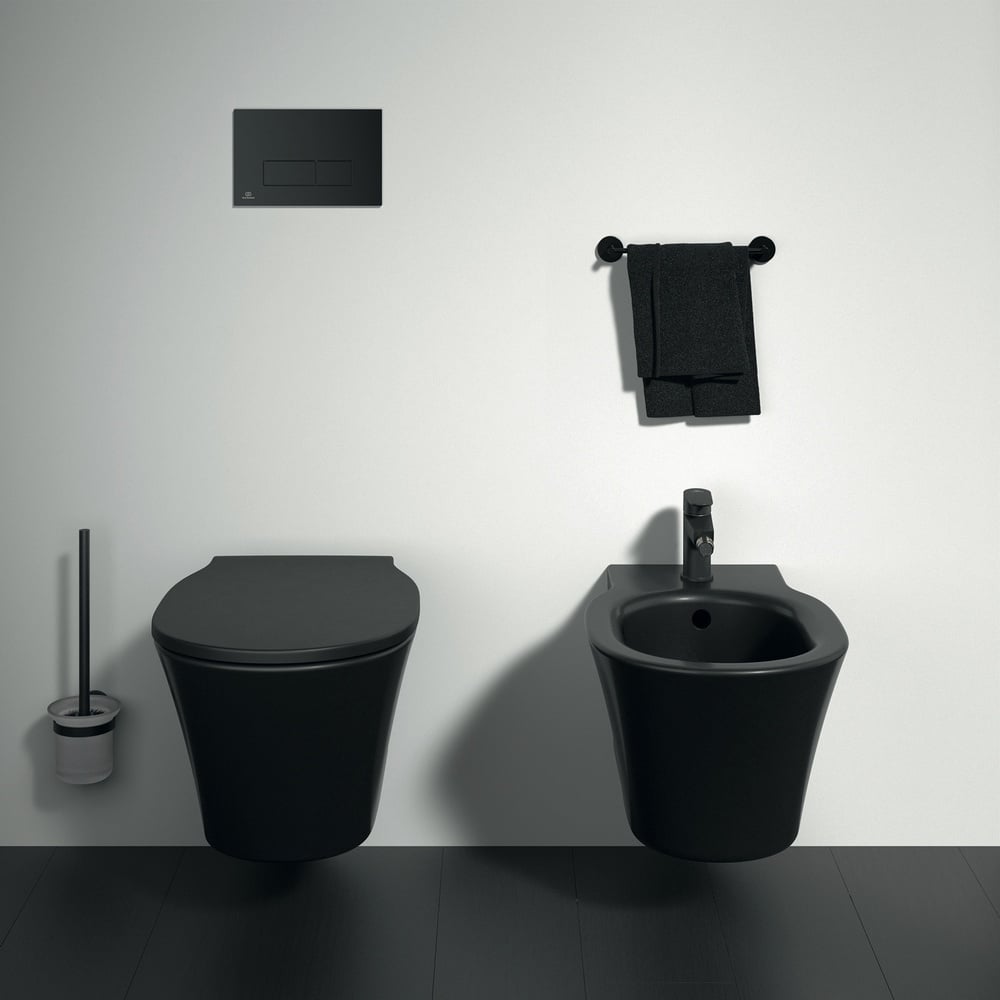 Ideal Standard Oleas Black M2 Mechanical Dual Flushplate - R0121A6