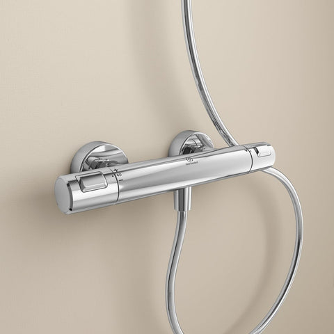 Ideal Standard Ceratherm T25 Chrome Exposed Thermostatic Shower Mixer Valve - A7202AA