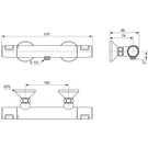 ideal-standard-ceratherm-t25-chrome-exposed-thermostatic-shower-mixer-valve---a7202aa-