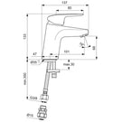 ideal-standard-ceraflex-chrome-single-lever-basin-mixer-tap---b1812aa-