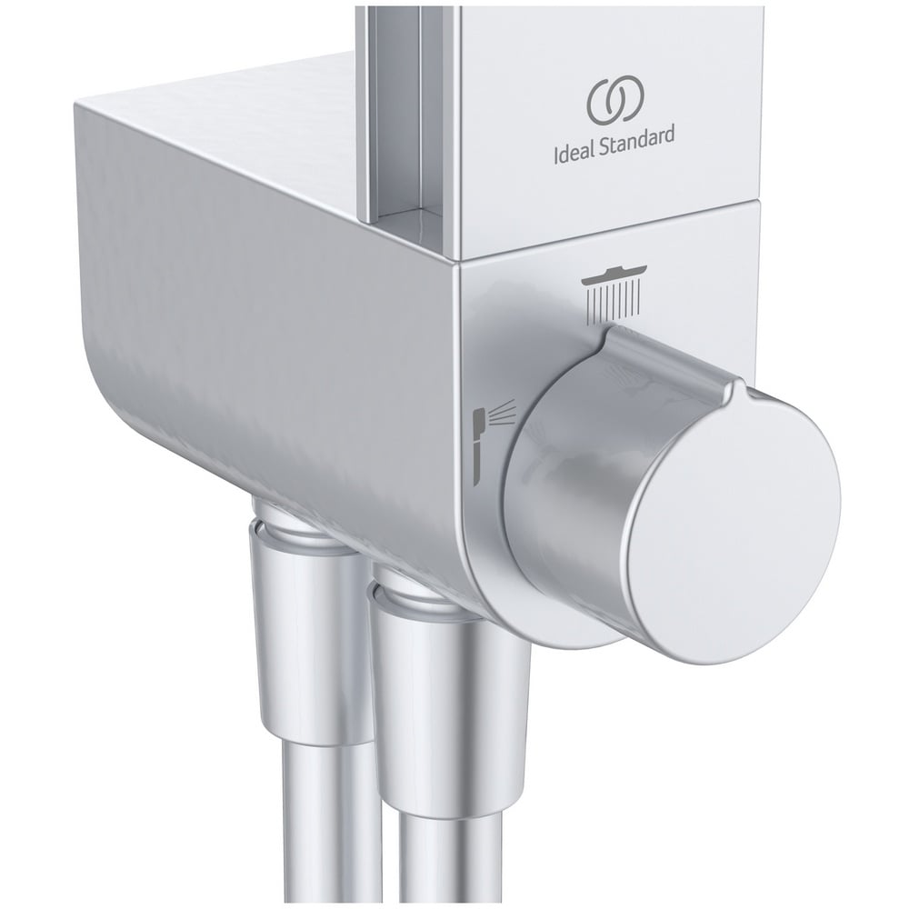 Ideal Standard Ceratherm Alu+ Silver Shower Diverter System - BD585SI