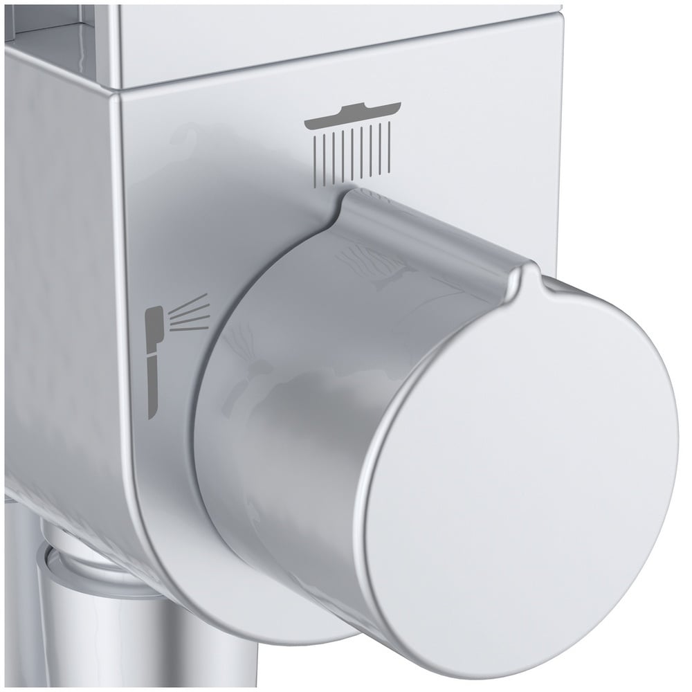 Ideal Standard Ceratherm Alu+ Silver Shower Diverter System - BD585SI