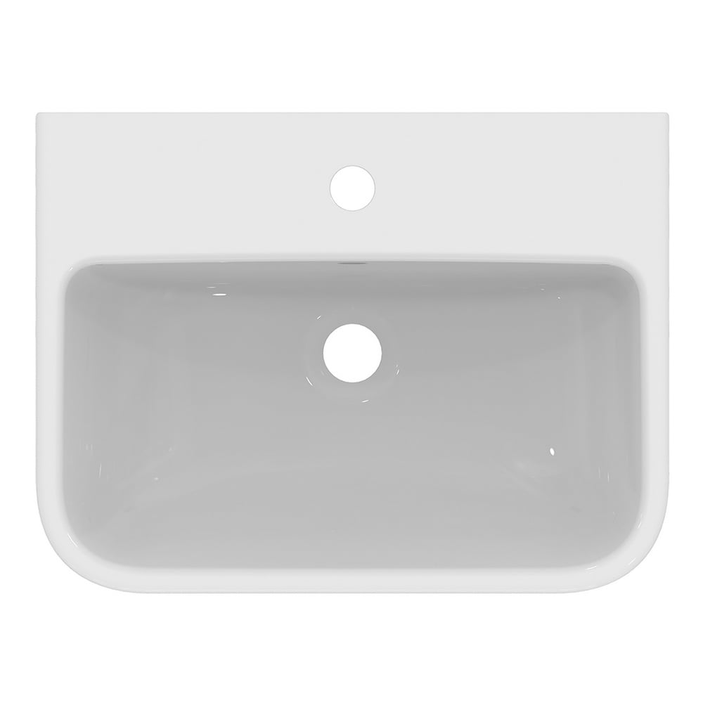 Ideal Standard i.life S White 500mm Compact Ceramic Washbasin & Full Pedestal