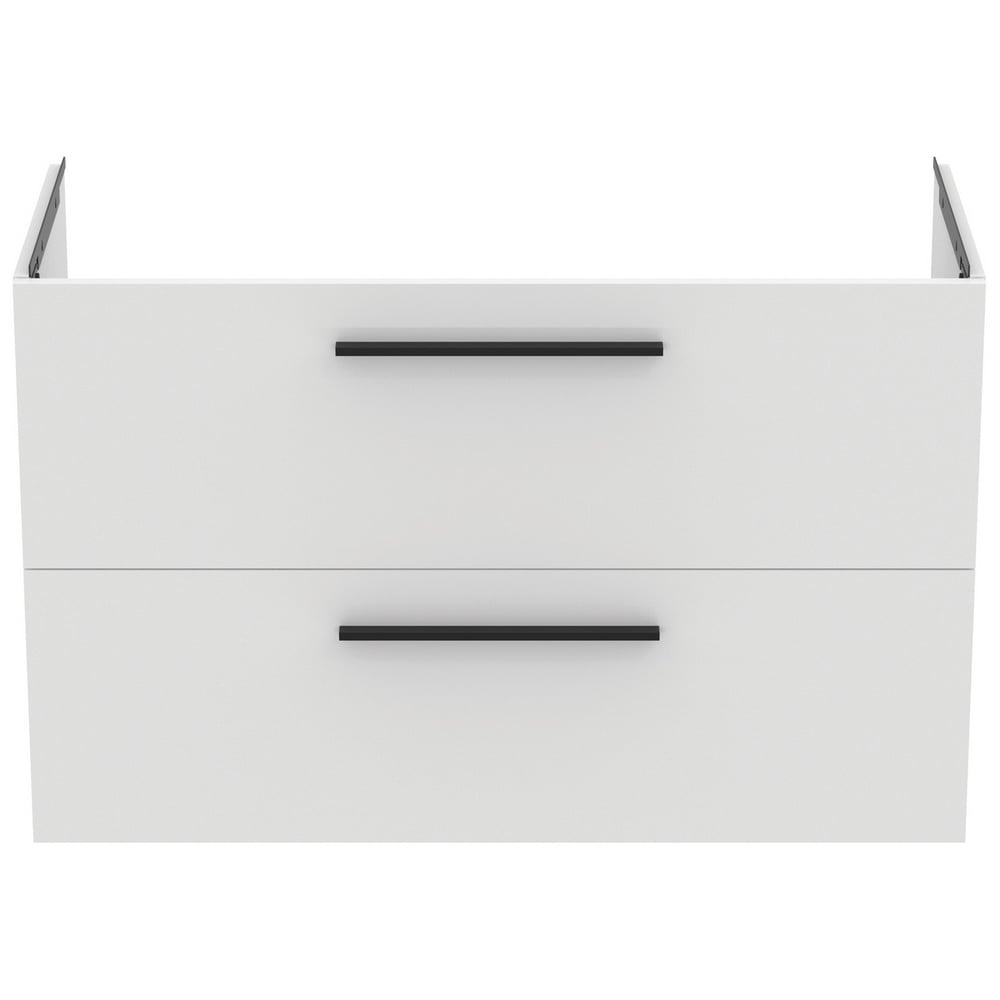 Ideal Standard i.life A Matt White Wall Hung Vanity Unit 100cm With 2 Drawers - T5257DU