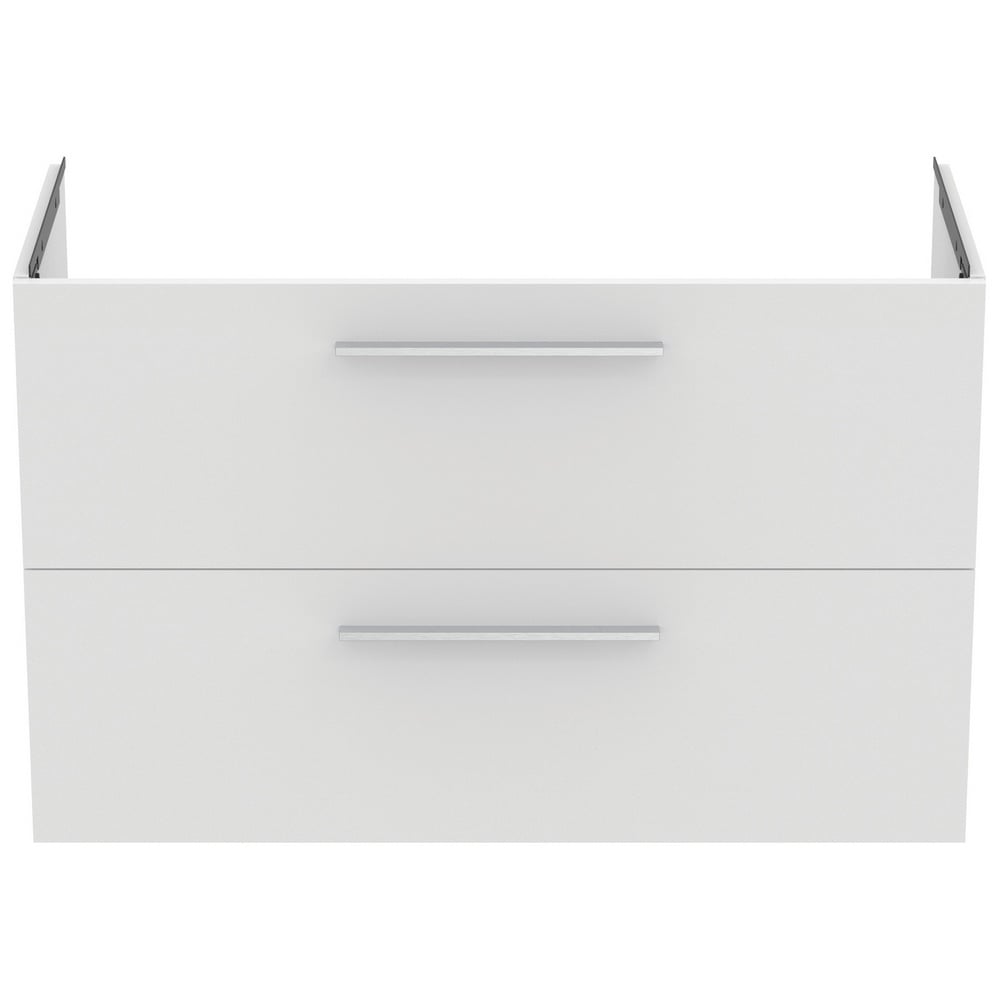 Ideal Standard i.life A Matt White Wall Hung Vanity Unit 100cm With 2 Drawers - T5257DU