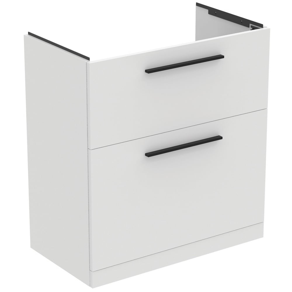 Ideal Standard i.life A Matt White Floor Standing Vanity Unit 80cm With 2 Drawers - T5274DU