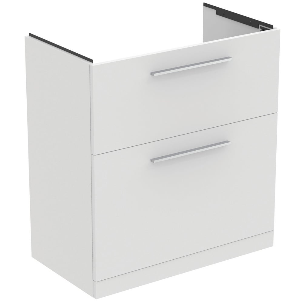 Ideal Standard i.life A Matt White Floor Standing Vanity Unit 80cm With 2 Drawers - T5274DU