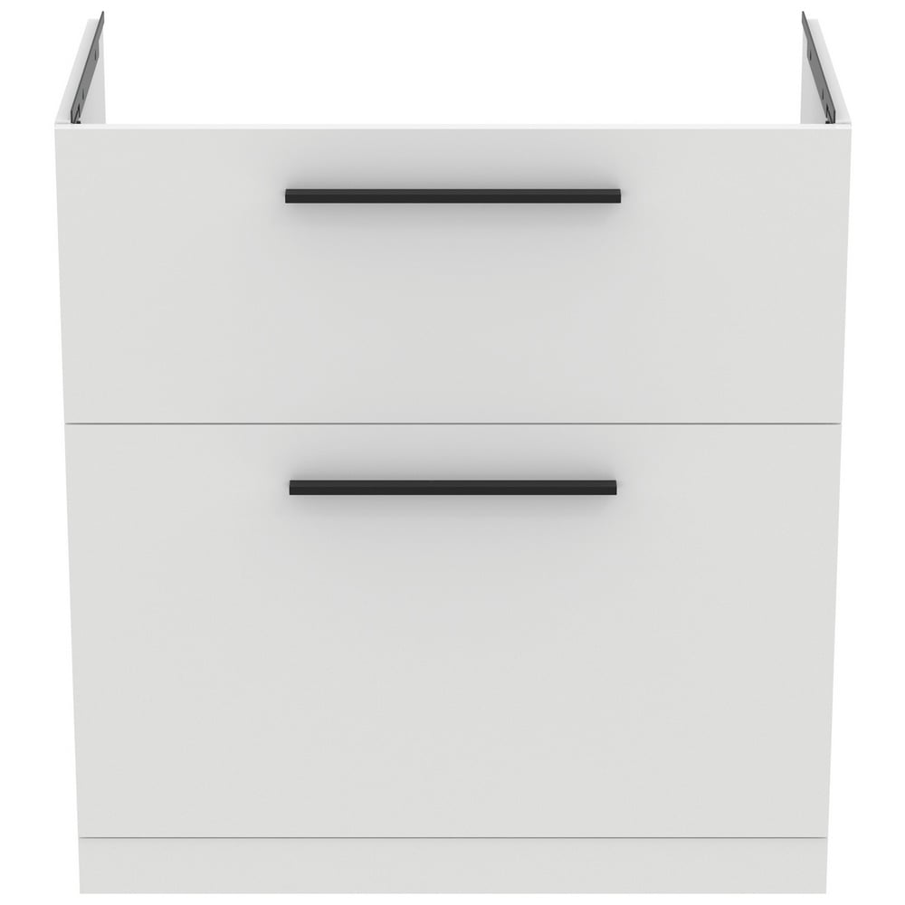 Ideal Standard i.life A Matt White Floor Standing Vanity Unit 80cm With 2 Drawers - T5274DU
