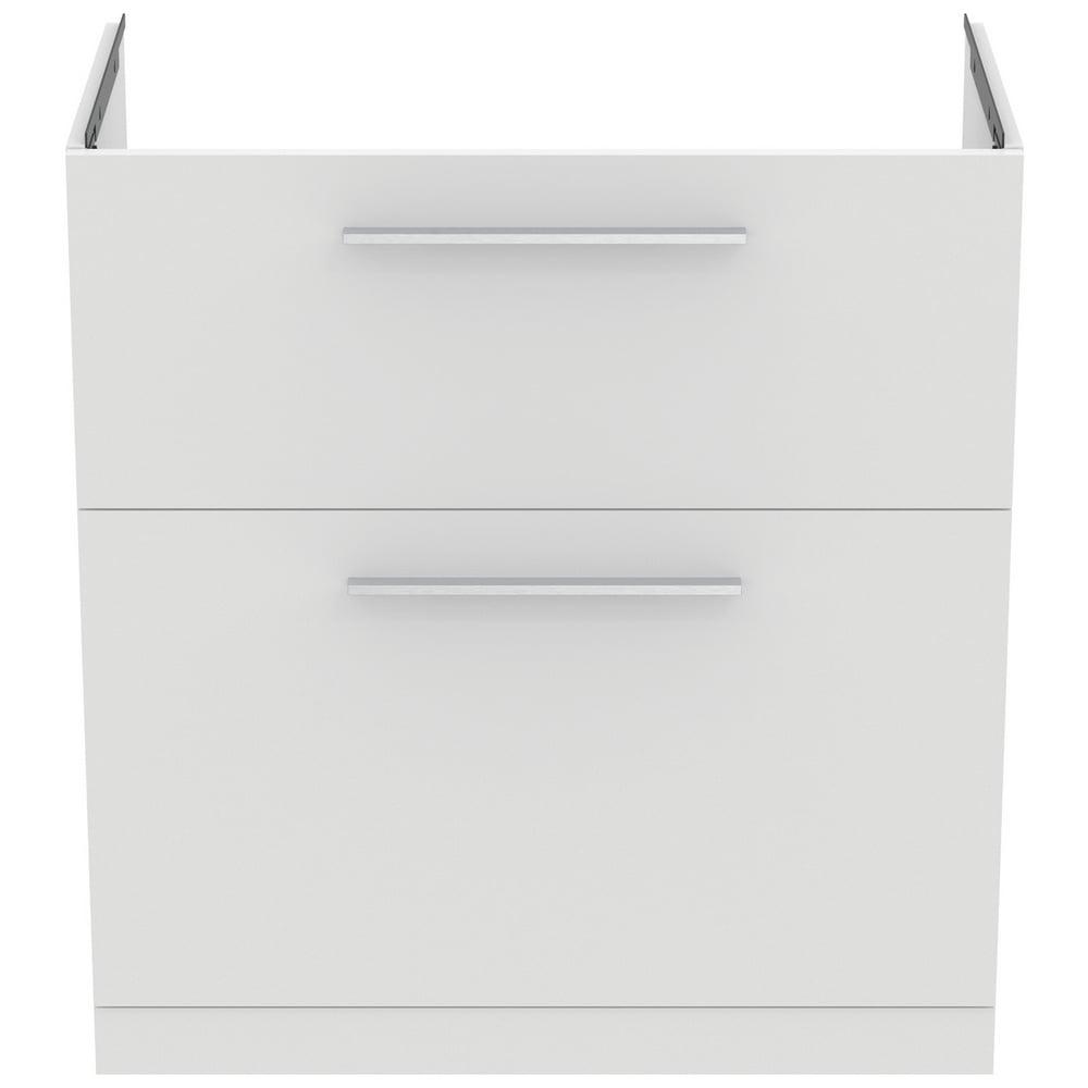 Ideal Standard i.life A Matt White Floor Standing Vanity Unit 80cm With 2 Drawers - T5274DU