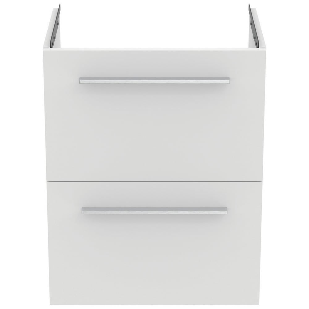 Ideal Standard i.life S Matt White Compact Wall Hung Vanity Unit 50cm With 2 Drawers - T5291DU