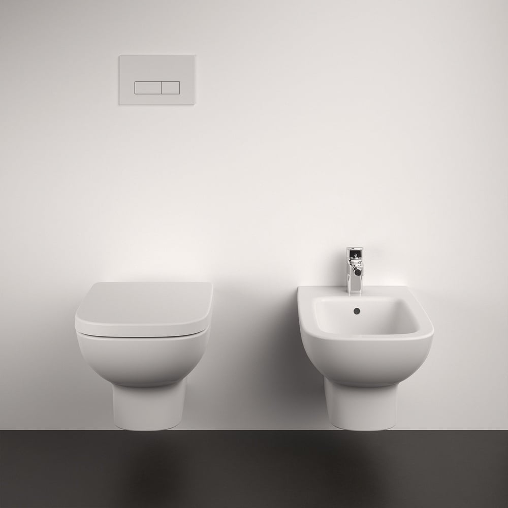 Ideal Standard i.life A White Wall Mounted WC Bowl With Rimls+ Technology - T471701