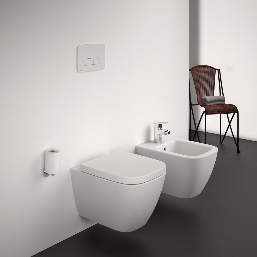 Ideal Standard i.life A & S White Slow Close Compact Toilet Seat And Cover - T473701