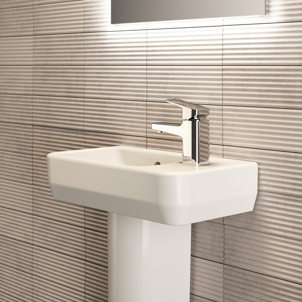 Ideal Standard i.life S White 450mm Compact Ceramic Washbasin & Semi Pedestal
