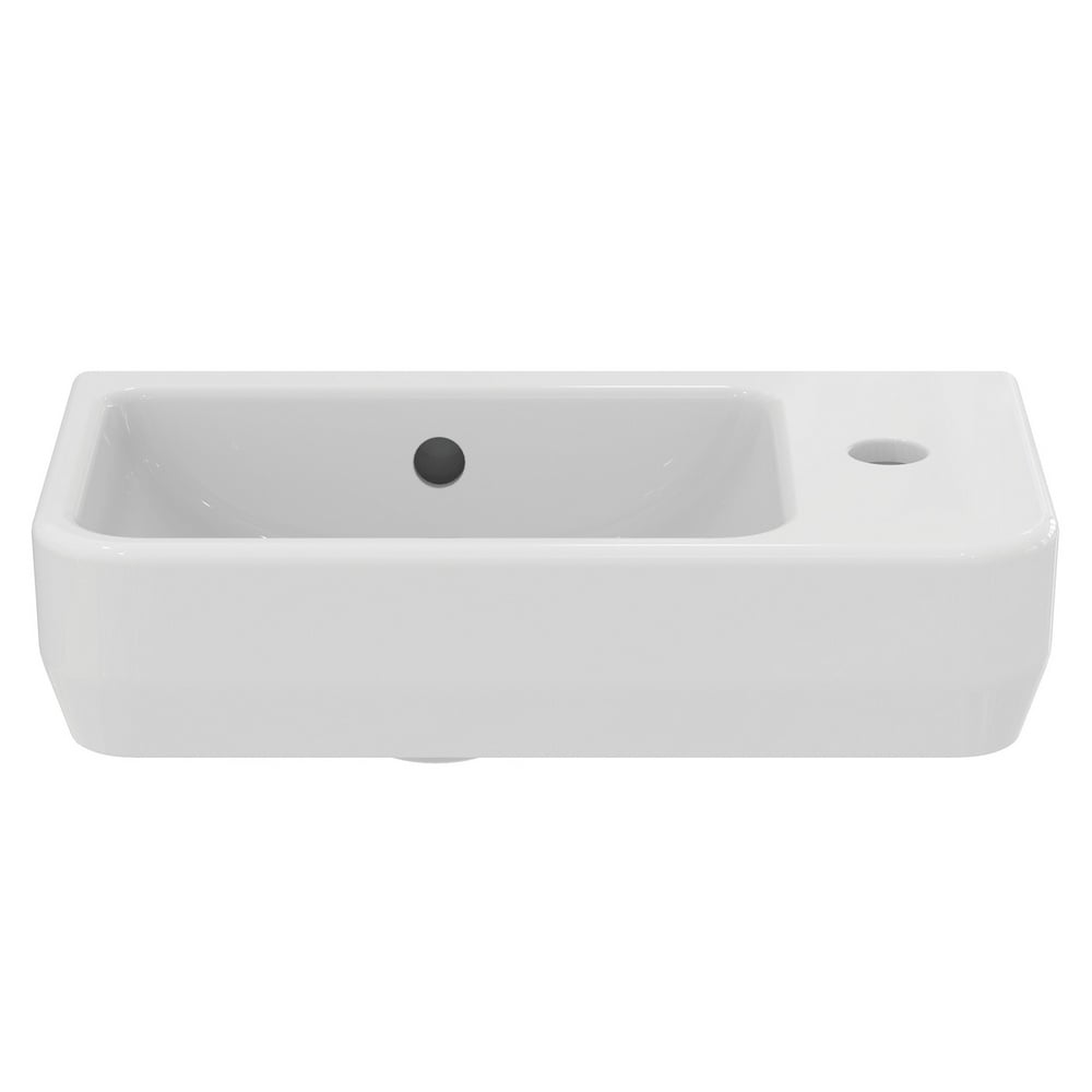 Ideal Standard i.life S White 450mm Compact Ceramic Washbasin & Semi Pedestal