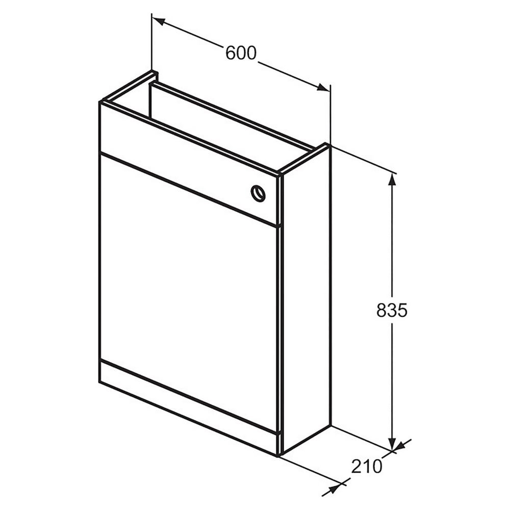 Ideal Standard i.life S Matt Quartz Grey Compact Toilet Unit 60cm With Adjustable Cistern - T5216NG